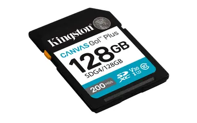 Kingston 128GB SDXC Canvas Go Plus GEN4 200MB/S C10 UHS-I U3 V30, image 6