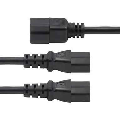 StarTech.com 6 ft (1.8 m) Power Cord Splitter, IEC 60320 C14 to 2X IEC 60320 C13 10A 250V, 18AW, image 7