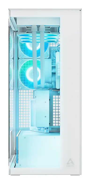 Arctic Cooling Xtender VG (WHITE)-PC Case-Mid Tower-Tempered Glass Panel-Included a-RGB Fans-VE, image 6