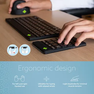 R-Go Tools Numeric Keypad, Black, Wireless, Bluetooth, Ergonomic, Portable, image 8