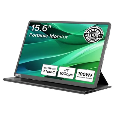 Plugable Technologies Plugable USB-C Portablemonitor 15.6 in, 100W Pass-Through Charging Laptop Smartp, image 2