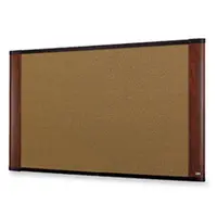 3M Display Materials And Syste Cork Board Mahogany Finish Frame, image 3