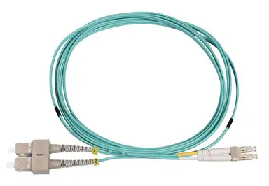 Intellinet 1 M LC to SC UPC Fiber Optic Patch Cable, 2.0 MM, Duplex, Ofnr, OM4 Multimode