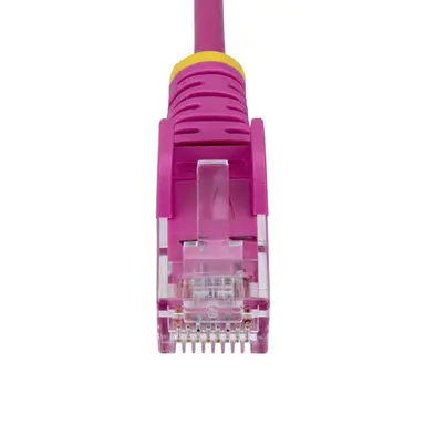StarTech.com 1 ft Pink Slim Cat6 Ethernet Cable, Snagless, 100W PoE, UTP, LSZH, 28AWG Bare Cop, image 8