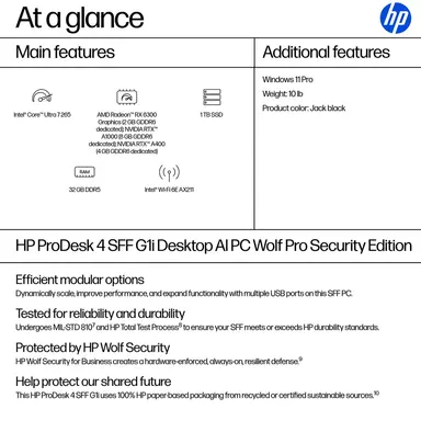 HP Sbuy HP ProDesk 4 SFF G1I U7 265 32GB/1TB PC Intel Core ULTRA7 265, 1TB SSD, 32 GB, image 7