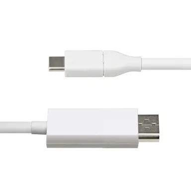StarTech.com 6 ft (2M) USB-C to DisplayPort 1.2 Cable, Bidirectional, 4K 60HZ, White Video, image 7