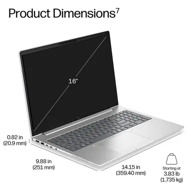 HP EB6G2I16AI U5 335 16 16GB/512 PC Intel U5 335, 16 WUXGA Agleduwva, Uma, Webca, image 8