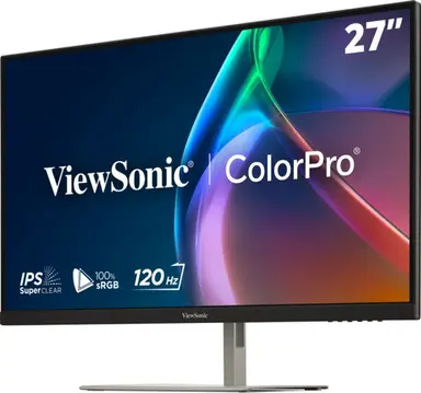ViewSonic VP Series 27" 120Hz 2K QHD Pantone Validated 100% sRGB & Factory Calibrated Monitor with 90W USB-C, image 7