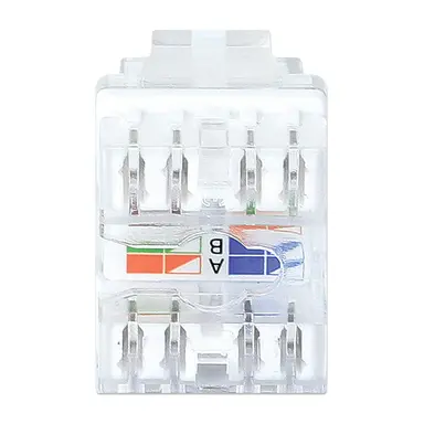 Intellinet Cat6 Punch-Down Keystone Jack with LED, Transparent, 25-Pack, image 8