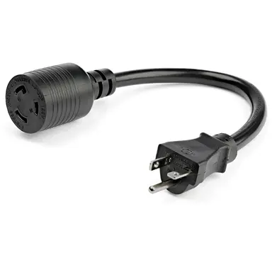 StarTech.com 3 ft (1M) Heavy Duty Extension Cord W/ IEC 60320 L5-20R to 5-20P Connectors; 125V