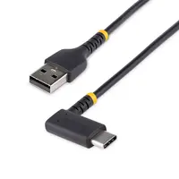 StarTech.com 1 ft (30CM) USB-a to USB-C Fast Charging Cable, Rugged, Right-Angled, Charge & SY, image 3