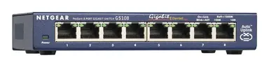 NETGEAR Switch - GS108 - Desktop - Wired - 1GBPS - Networking / Ports Qty: 8 - Gigabit