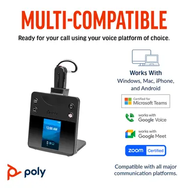 HP Poly Savi 8445 Office DECT 1920-1930 MHz Convertible Headset US, image 3