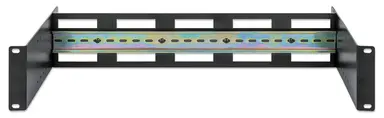 Intellinet Adjustable 19 Rackmount Din Rail Kit, 2U, image 7