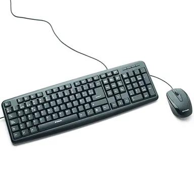 Verbatim Americas Verbatim Spanish Slimline Corded USB Keyboard and Mouse, image 4