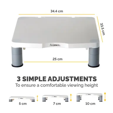 Fellowes Innovative Stacking Columns Raise Monitor to Comfortable Viewing Height. Support, image 5