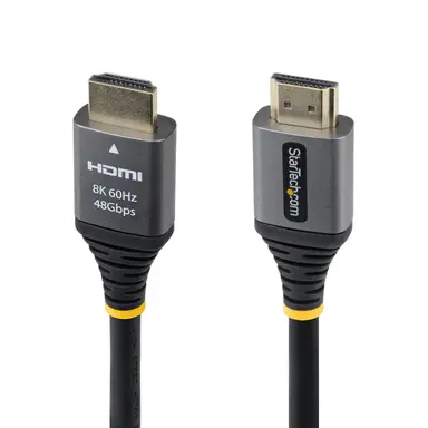 StarTech.com HDMI 2.1 Cable Delivers 8K60HZ/4K120HZ W/HDR10+; Certified Ultra High Speed HDMI
