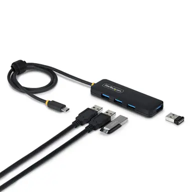 StarTech.com 4-Port USB-C Hub, 5GBPS, Bus Powered, USB-C to 4X USB-a Mini Hub, Extra Long 2 ft, image 4