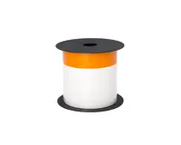 Brother International Corporat 4INX6IN TT ANSI/Osha Blank 1-1/8IN Org Header White Vinyl Label, image 3