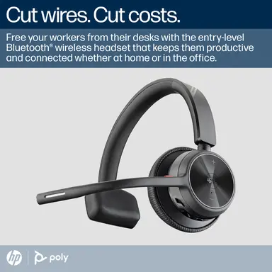 HP Poly Voyager 4310 Microsoft Teams Certified Headset +BT700 Dongle +CHARGING Stan, image 6