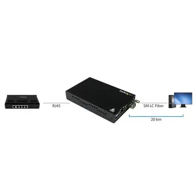 StarTech.com Convert Extend a Gbe Connection up to 20 KM (12.4 MI) Using Single-Mode LC Fiber, image 8