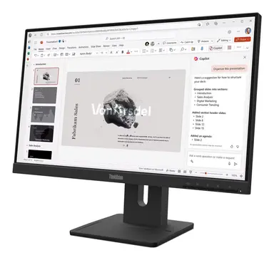Lenovo E22-40, 22 Inch FHD Monitor with IPS, LTPS Stand, Speakers, and 100HZ Refresh RA, image 7