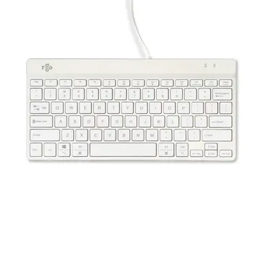R-Go Compact Break Keyboard, Qwerty (US), Wired, White, image 7