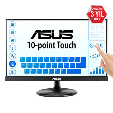ASUS 21.5 in Full HD(1920X1080) IPS Eye Care 10-Point Touch Monitor, 0.2482, image 4