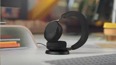 Jabra EVOLVE3 75 UC, LINK390C, Black, WLC CHRG, image 7
