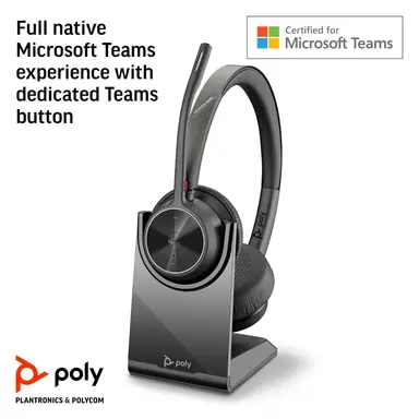 HP Sbuy Poly Voyager 4320-M Microsoft Teams Certified Headset +BT700 Dongle +CHARGI, image 6