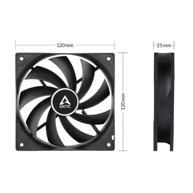Arctic Cooling F12 PWM PST CO (Black), image 7
