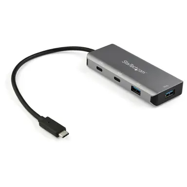 StarTech.com Portable 4-Port USB C Hub - USB Type-C/Thunderbolt 3 to 2X USB-C and 2X USB-a
