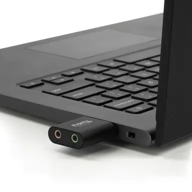 Plugable Technologies USB Audio Adapter with 3.5MM Speaker-Headphone And Microphone Jack Add AN Exter, image 7