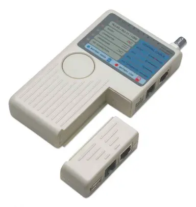 Intellinet 4-in-1 Cable Tester RJ-11, RJ-45, USB and BNC