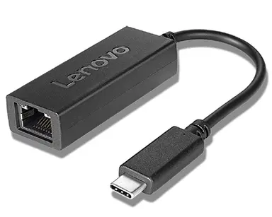 System Cable - USB-C - Male - Ethernet - Female - Black