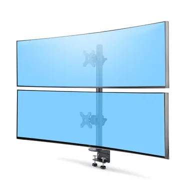 StarTech.com Desk Mount for 2X Vertically Stacked Monitors, Dual 49, Total 70LB (32KG), C-Cla