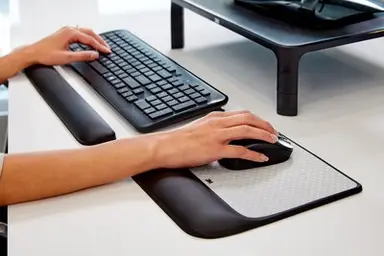3M Display Materials and Syste 3M Precise Mouse Pad with Gel Wrist Rest, Battery Saving Design, Gel Comf, image 7