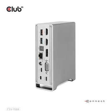 Club 3D B.V Club 3D USB-C GEN2 Triple Display DP Alt Mode + Smart PD Charging Dock