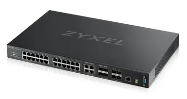Zyxel Communications AC24-PORT Gbe Layer 3+ Managed with 4X 10GBE SFP+ And 4X Gbe SFP/RJ