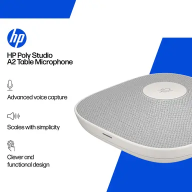 HP Poly A2 WHT TBL Mic No Localization, image 8