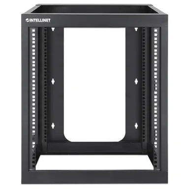 Intellinet 19 In. Wall Mount 4-Post Open Frame Network Rack, 12U, image 7
