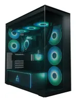 Arctic Cooling Xtender (BLACK)-PC Case-Mid Tower-Tempered Glass Panel-Included a-RGB Fans, image 3