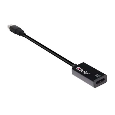 Club 3D B.V Mini Display Port 1.4 Male to HDMI 2.0 Female 4K 60HZ UHD/ 3D Active Adapter - H