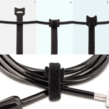 StarTech.com (50 Pack) 6 in Hook-and-Loop Cable Ties Organize and Reduce Cable Clutter - Cord, image 6