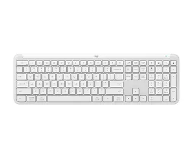 Logitech K950 Siganture Slim Keyboard - Off White, image 4