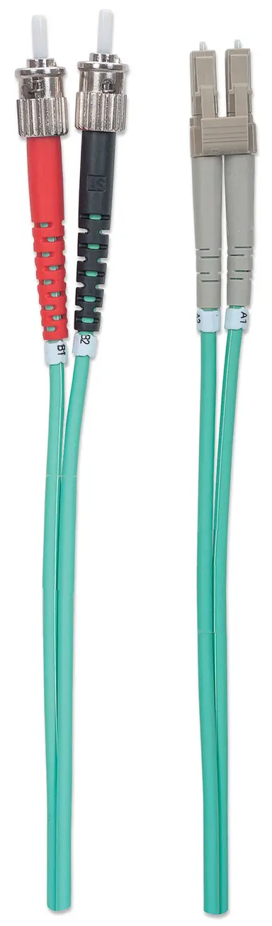 Intellinet 1M 3 ft ST/LC Multi Mode Fiber Cable, image 8