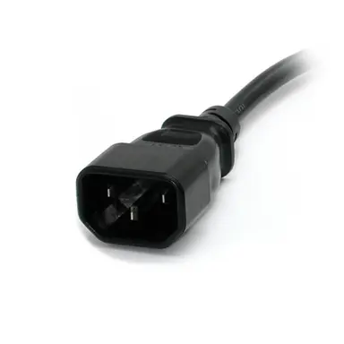 StarTech.com AC Power Extension Cord 1 ft (0.3 m) 18AWG Power Supply Extension Cable IEC 60320, image 6