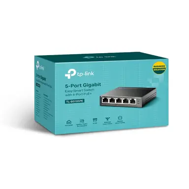 Omada Networks by TP Link 5-Port Gigabit Easy Smart Switch with 4, image 8