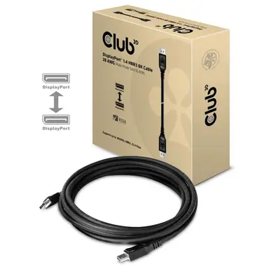 Club 3D B.V DP1.4 to DP1.4 HBR3 Cable M/M 5M/16,40FT, image 6