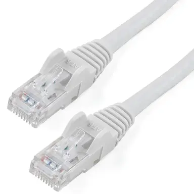 StarTech.com 50 ft Cat6 Ethernet Cable White 100W PoE
